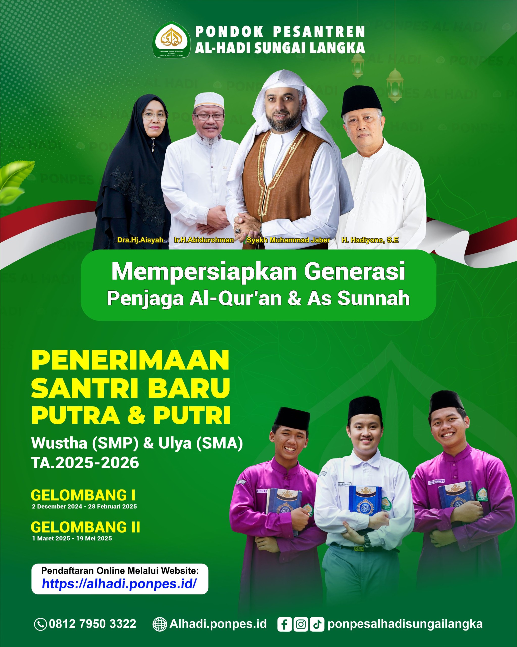Telah dibuka Pendaftaran Santri Baru 2025-2026